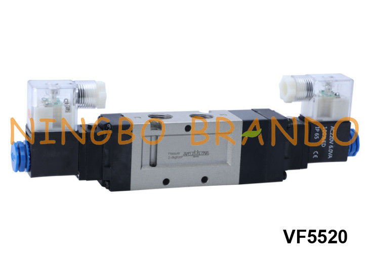 VF5520 SMC-Type Pneumatische Solenoïdeklep 5 Manier 3 Positie 24V 220V
