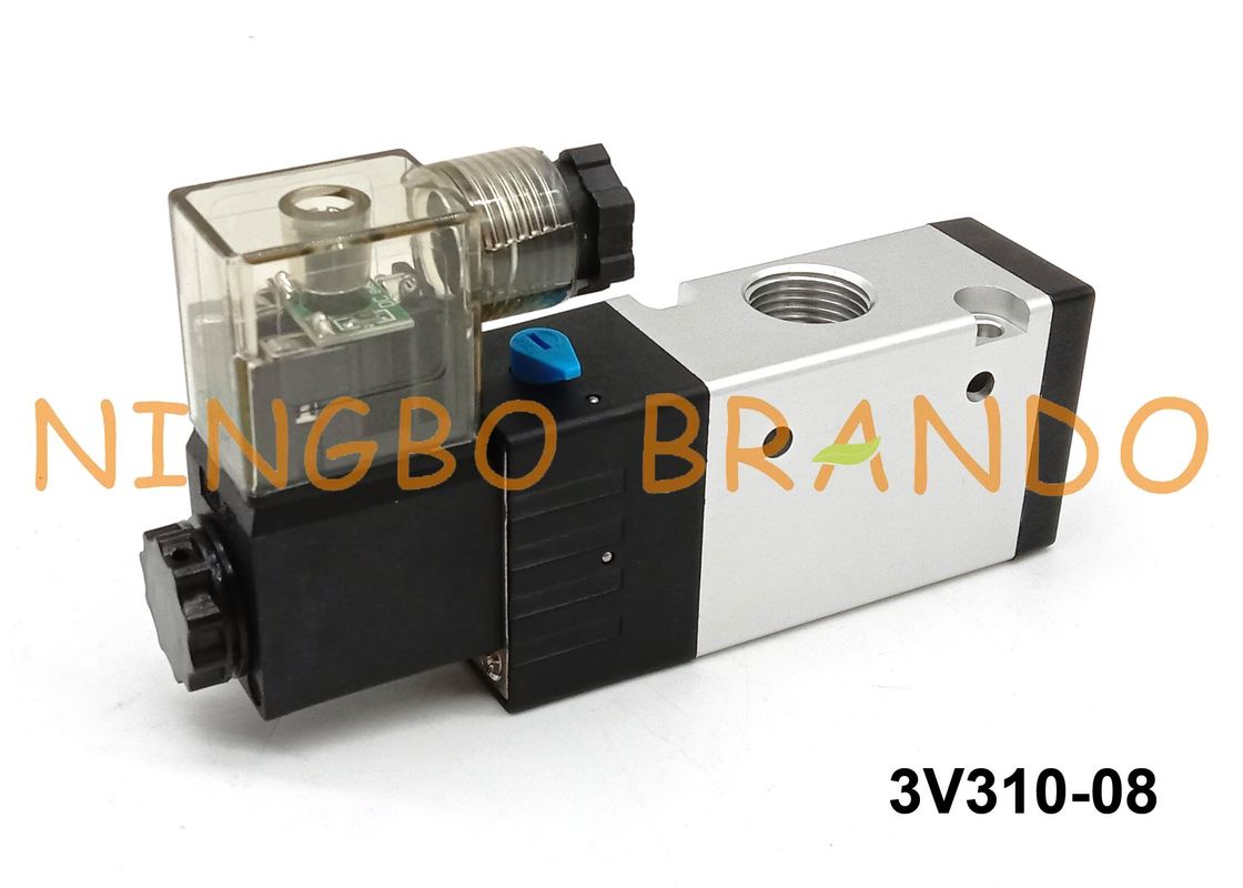 Type 3 de Solenoïdeklep 1/4 van 3V310-08 Airtac van de Manier Pneumatische Lucht“ 12VDC