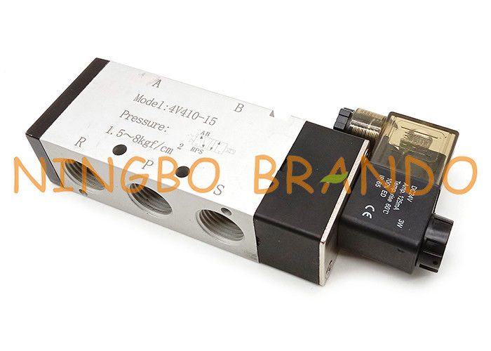 Airtactype 4V410-15 5/2 Klep van de de Controle de Pneumatische Solenoïde van de Manierlucht