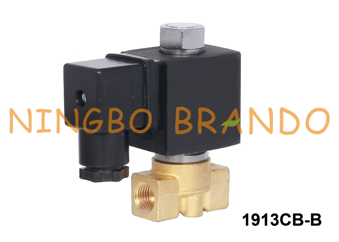 2 van de de Solenoïdeklep van het manier normaal Open Messing het Waterlucht 1/4“ 24VDC 220VAC