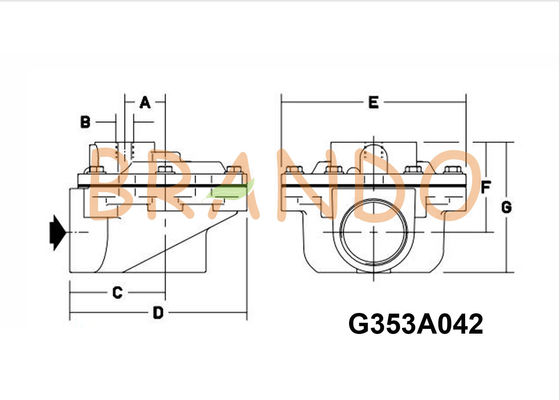 ASCO Type Aluminum Alloy Air Control Right Angle Pneumatic Power Pulse Valve G353A042
