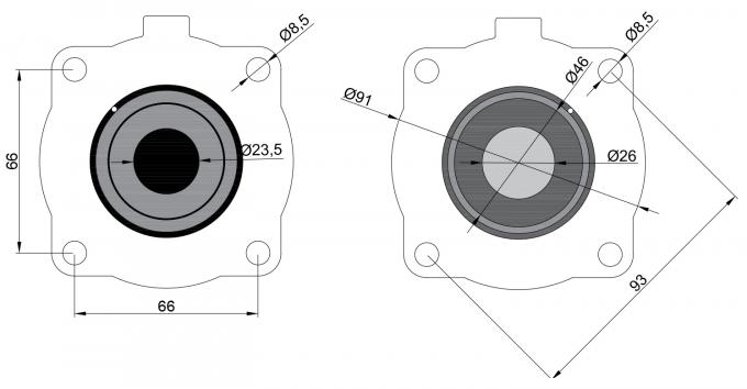 Reparatie Kit For RCAC25 T4 van het K2546g1“ TPE de Materiële Diafragma/van de de Solenoïdeimpuls van DD4/FS4-de Klepafmeting