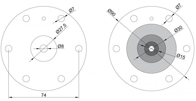 SBFEC-Type de Impuls Jet Valve Diaphragm Repair Kit van de Stofcollector voor 3/4“ dmf-z-20