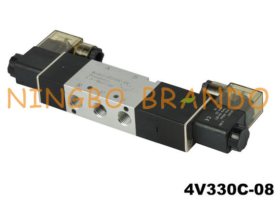 4V330C-08 Close Center pneumatisch magneetventiel 5-weg 2 standen 1/4''