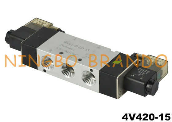 4V420-15 1/2'' 5/2-weg pneumatisch magneetventiel DC24V AC220V