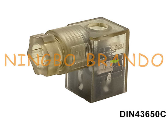 Het Type C 2P+E van DIN 43650 de Schakelaar van de Solenoïderol met LEIDEN Indicatorlicht
