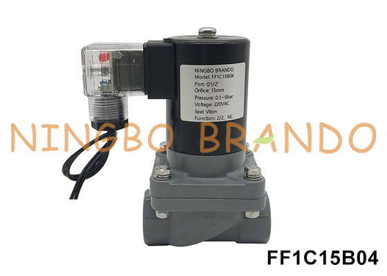 1/2' anticorrosie CPVC solenoïde klep voor zuur-alkali chemische 220V 110V 24V