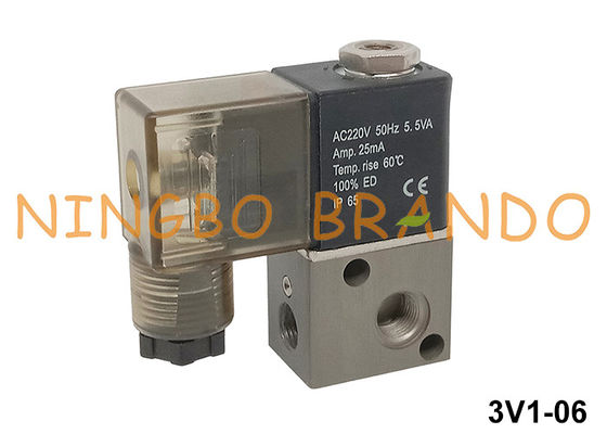 3V1-serie 1/6'' pneumatische magnetronluchtaansluiting 3V1-06 24V 220V