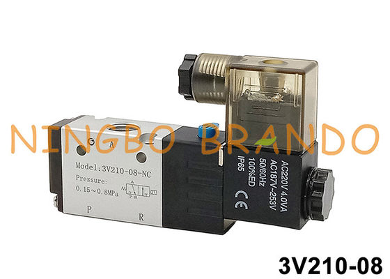 3V210-08 1/4'' pneumatische magnetoventil 3V210-08-NC 3V210-08-NO