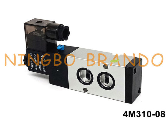 Airtac Type 4M310-08 Namur Pilot Solenoïde Valve 5/2 Way 24V 220V