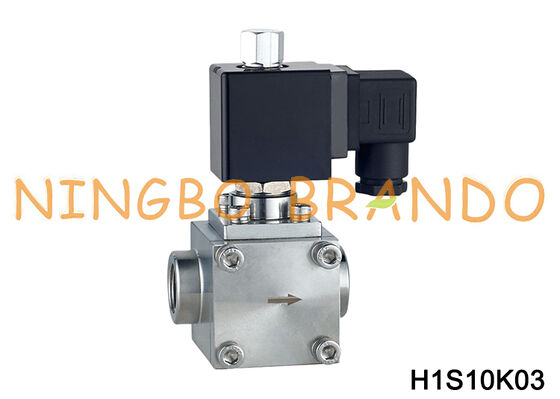 3/8'' hogedruk water-lucht-magneetventiel 50 bar normaal open