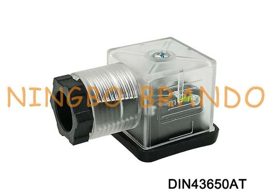 DIN43650A magneetventiel spoelconnector 18 mm transparant DIN 43650 type A
