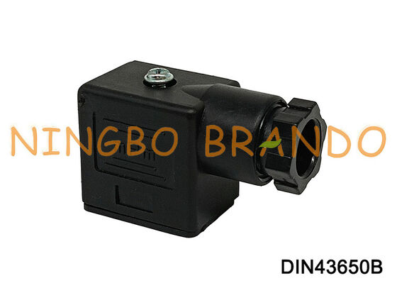 Magneetventielspoelconnector DIN43650 B MPM Zwart DIN 43650 Type B