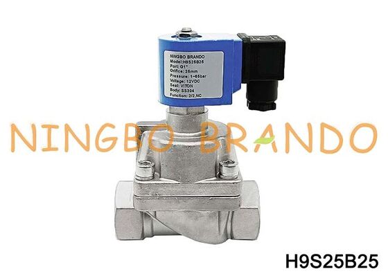DN25 1'' 100 bar Hogedruk Water Lucht RVS Magneetventiel 24V 220V