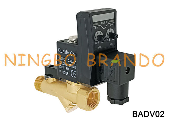 COMBO automatische aftapklep voor luchtcompressor 1/2 inch timergestuurde condensaatafvoer