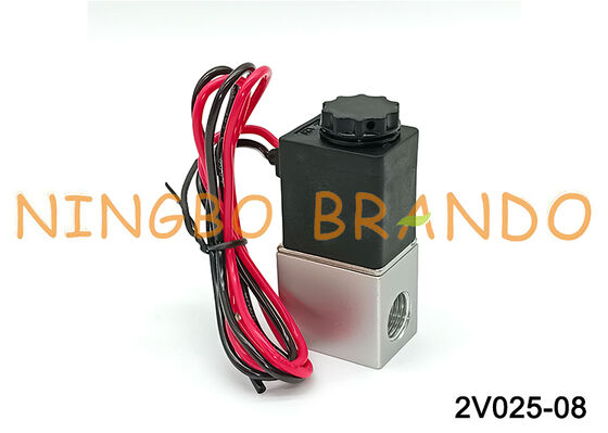 Elektrische pneumatische magneetklep 2V025-08 12V / 24V / 110V / 220V vliegende kabels
