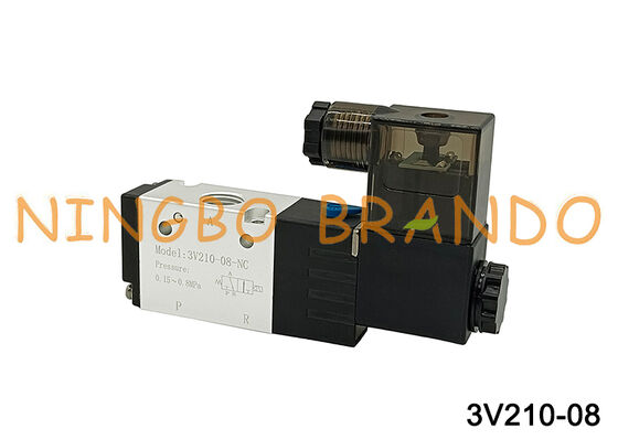 3V210-08 Pneumatisch magneetventiel 3/2-weg luchtregelklep 220V 24V