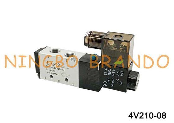 Airtac Type 4V210-08 Pneumatisch magneetventiel 5/2-weg
