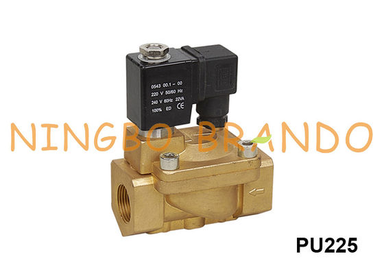 2 maniershako Type Elektrische Klep van de Messingssolenoïde 3/4“ PU225-06 1“ PU225-08 220VAC 24VDC