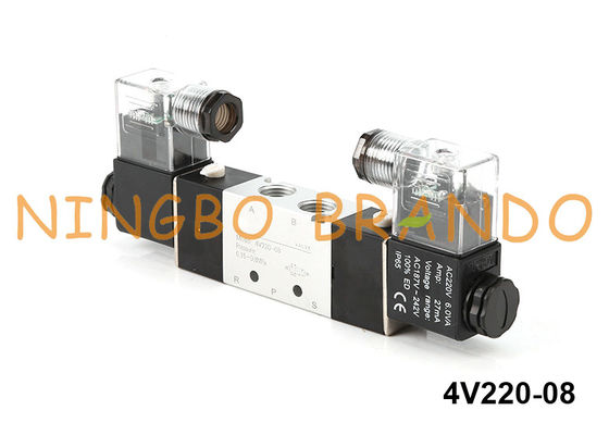 het Type van 4V220-08 Airtac Pneumatische Solenoïdeklep 5/2 4v220-08-B 24VDC