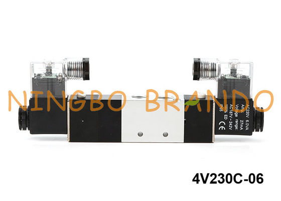 Het Type van 4V230C-06 Airtac Pneumatische Solenoïdeklep 5 Manier 3 Positie 24V 220V