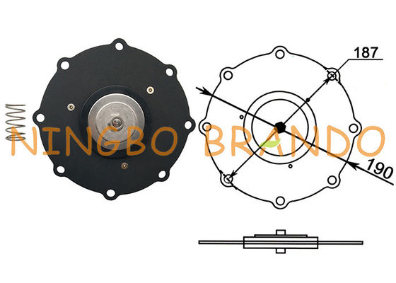 C113928 3“ Duimscex353.060 Impuls Jet Valve Replacement Diaphragm