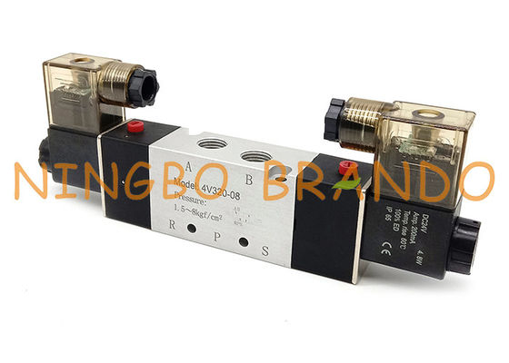 4V320-08 1/4“ Duim Dubbele Rol 5/2 Klep van de Manier de Pneumatische Solenoïde