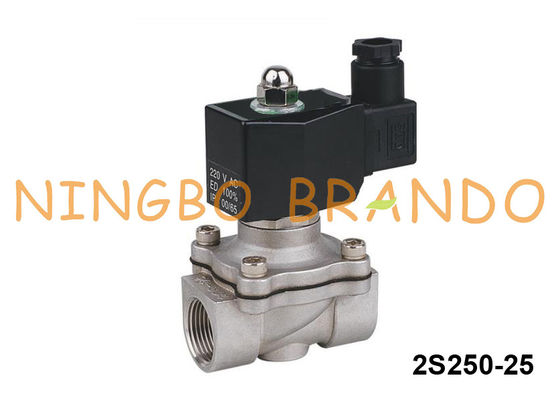 2S250-25 1 Duim 2 de Klep van de het Watersolenoïde van het Maniernc Roestvrije staal 24V 220V