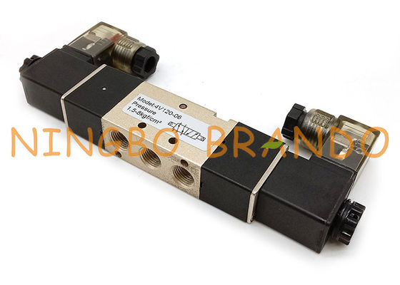 AIRTAC-Type 4V120-06 5/2 Manier 1/8“ Dubbele Solenoïde Pneumatische Klep