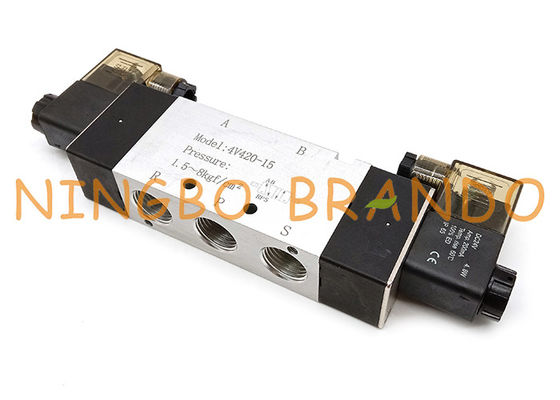 Airtactype 4V420-15 1/2“ 5/2 Pneumatische Klep van de Manier Dubbele Solenoïde