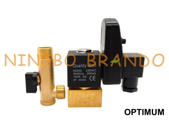 Jorctype de Solenoïdeklep van het Tijdopnemer Autoafvoerkanaal voor Luchtcompressor 220V