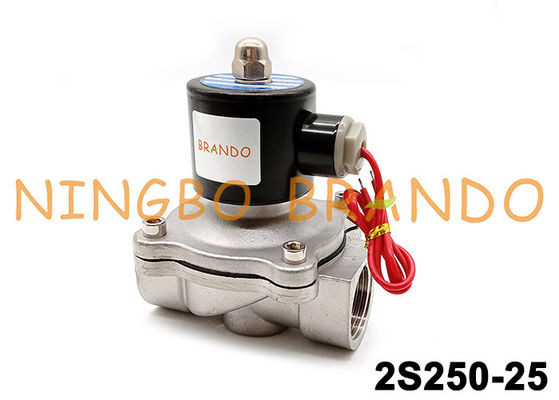 AC220V 24VDC suw-25 2S250-25 1“ de Elektromagnetische Klep van de Waterlucht