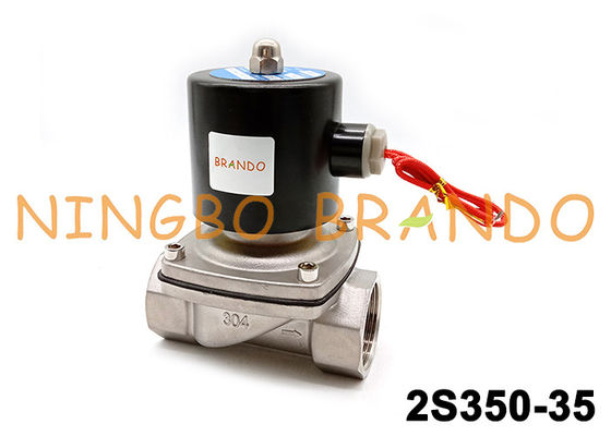 AC220V DC24V 2S350-35 suw-35 1-1/4“ 304 SS Solenoïdeklep