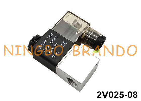 2V025-08 2/2 Manier 1/4“ de Pneumatische Klep 110VAC 220VAC 12VDC 24VDC van NC
